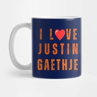 I Love Justin Gaethje Mug